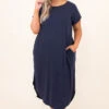 Here We Go Again Dress, Navy -Beyond Basics 8 27 14567
