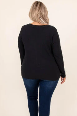 Not My Normal Style Top, Black -Beyond Basics 8 4 13261