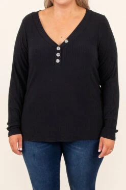Not My Normal Style Top, Black -Beyond Basics 8 4 13262