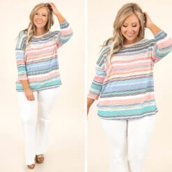 What A Breakthrough Top, Coral-Mint-Black -Beyond Basics 8 0f3cb8ae af9e 4945 af24 c28408a6fd37