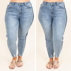Tell Me Something I Don't Know Skinny Jeans, Light Wash -Beyond Basics 8 5272eba6 82b0 440a 97ff 9df30ad84e13