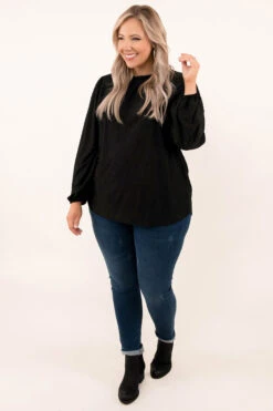 Rhythm Is A Dancer Top, Black -Beyond Basics 9 28 16710