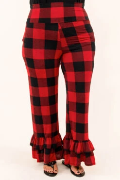 The Big Flare Pants, Black-Red 10 The Big Flare Pants, Black-Red -Beyond Basics 9 9 15127