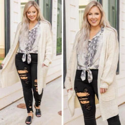 Source Of Happiness Cardigan, Cream -Beyond Basics 9 5c7a3645 6f78 42f7 9199 9d5448c87196