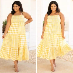 Picnic At The Beach Dress, Honey -Beyond Basics 9 64413a69 4a12 4a5c ab6d 84f98495fa7a