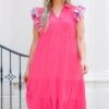 A Little Wild Dress, Pink -Beyond Basics ALittleWildDress Pink 5