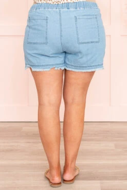 A Sunny Breeze Shorts, Light Denim -Beyond Basics ASunnyBreezeShorts LightDenim 3