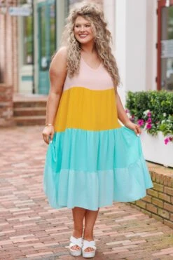 All I Need To Hear Dress, Pink Multi 10 All I Need To Hear Dress, Pink Multi -Beyond Basics AllINeedToHearDress PinkMulti 4