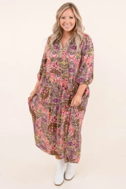 All In Tangles Dress, Dusty Plum -Beyond Basics AllInTanglesDress DustyPlum 3369
