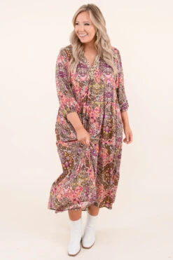All In Tangles Dress, Dusty Plum -Beyond Basics AllInTanglesDress DustyPlum 3370