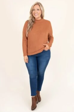 Always Be Happy Top, Brick -Beyond Basics AlwaysBeHappyTop Brick 9274