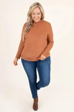 Always Be Happy Top, Brick -Beyond Basics AlwaysBeHappyTop Brick 9276