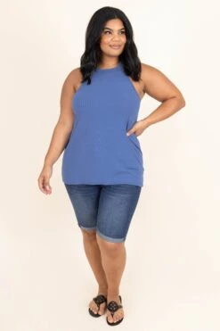 Angels From Above Top, Denim Blue -Beyond Basics AngelsFromAboveTop DenimBlue 9590