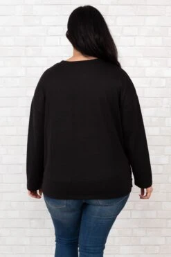 Awaited Chance Top, Black -Beyond Basics AwaitedChanceTop Black 9890