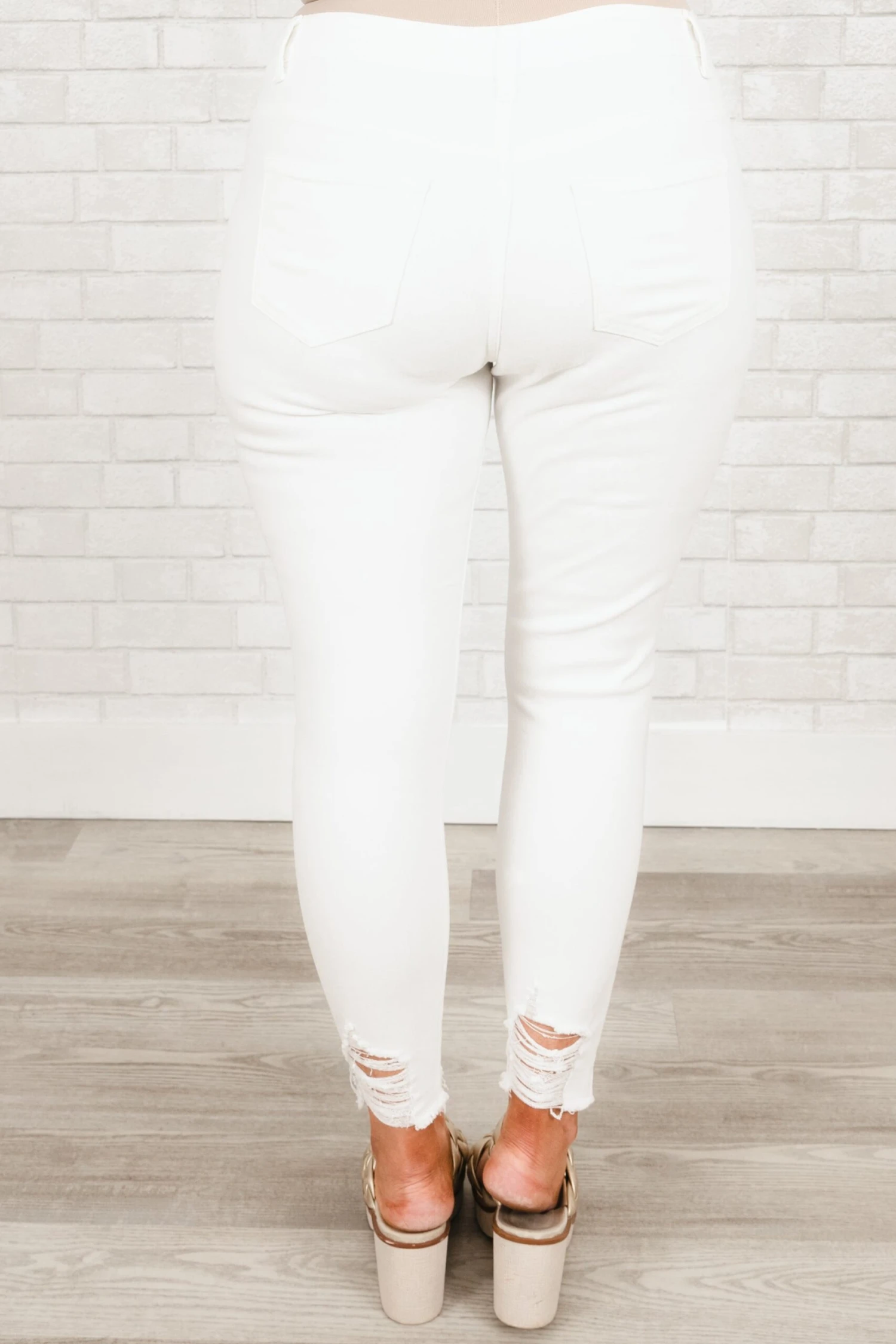 Back To The Basics Jeans, White 7 Back To The Basics Jeans, White - Image 5
