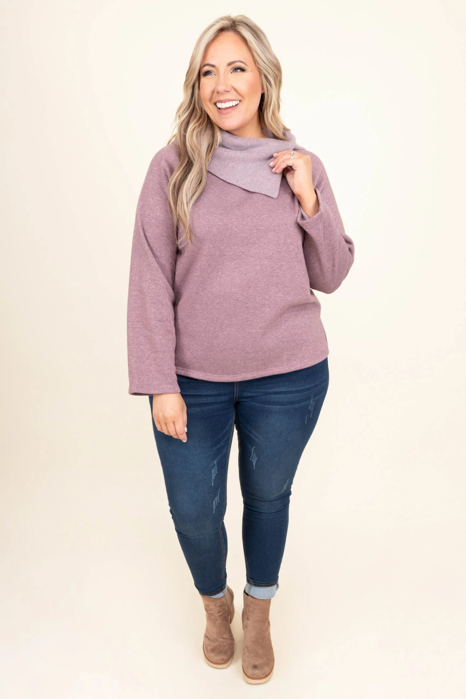 Barcelona Adventures Top, Mauve 4 Barcelona Adventures Top, Mauve - Image 2