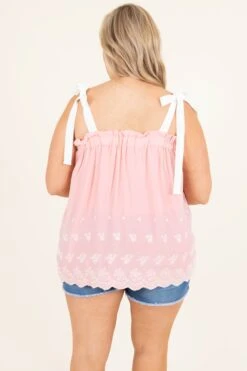 Be My Chaser Top, Blush/Off White -Beyond Basics BeMyChaserTop Blush OffWhite 0925