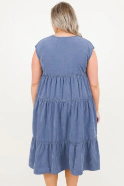 Blushing Beauties Dress, Blue 14 Blushing Beauties Dress, Blue -Beyond Basics BlushingBeautiesDress Blue 7268