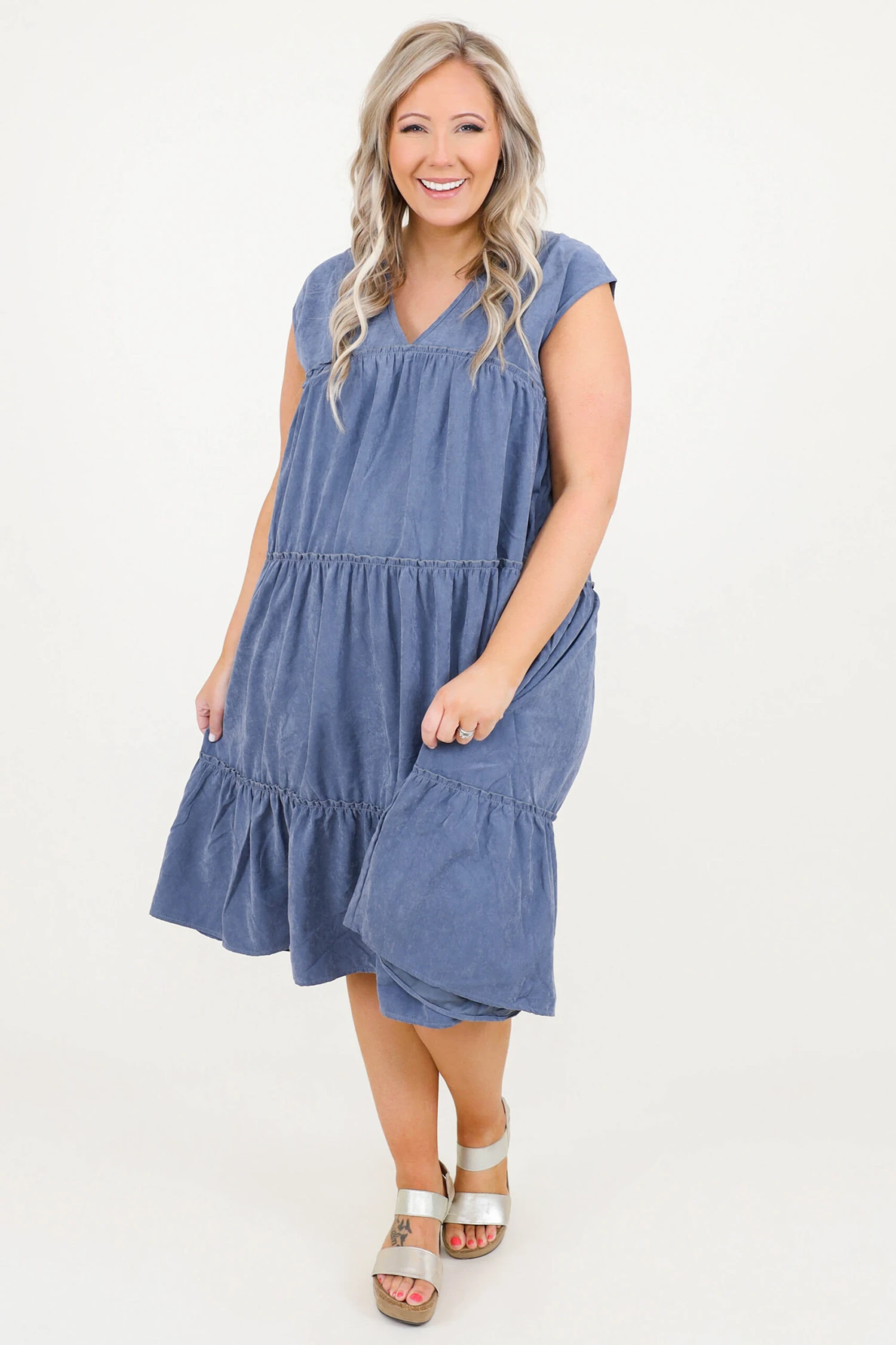 Blushing Beauties Dress, Blue 6 Blushing Beauties Dress, Blue - Image 4