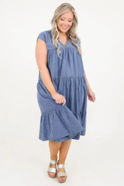 Blushing Beauties Dress, Blue 11 Blushing Beauties Dress, Blue -Beyond Basics BlushingBeautiesDress Blue 7271