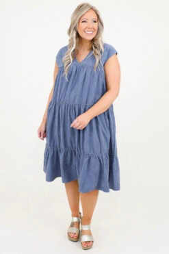 Blushing Beauties Dress, Blue 10 Blushing Beauties Dress, Blue -Beyond Basics BlushingBeautiesDress Blue 7272
