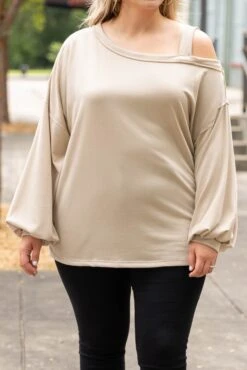 Bring On The Night Top, Taupe 11 Bring On The Night Top, Taupe -Beyond Basics BringOnTheNightTop Taupe 2copy