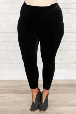 Business Lady Pants, Black Velvet -Beyond Basics BusinessLadyPants BlackVelvet 2