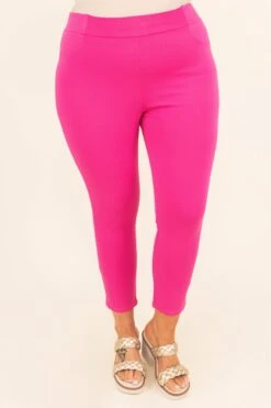 Business Lady Pants, Hot Pink