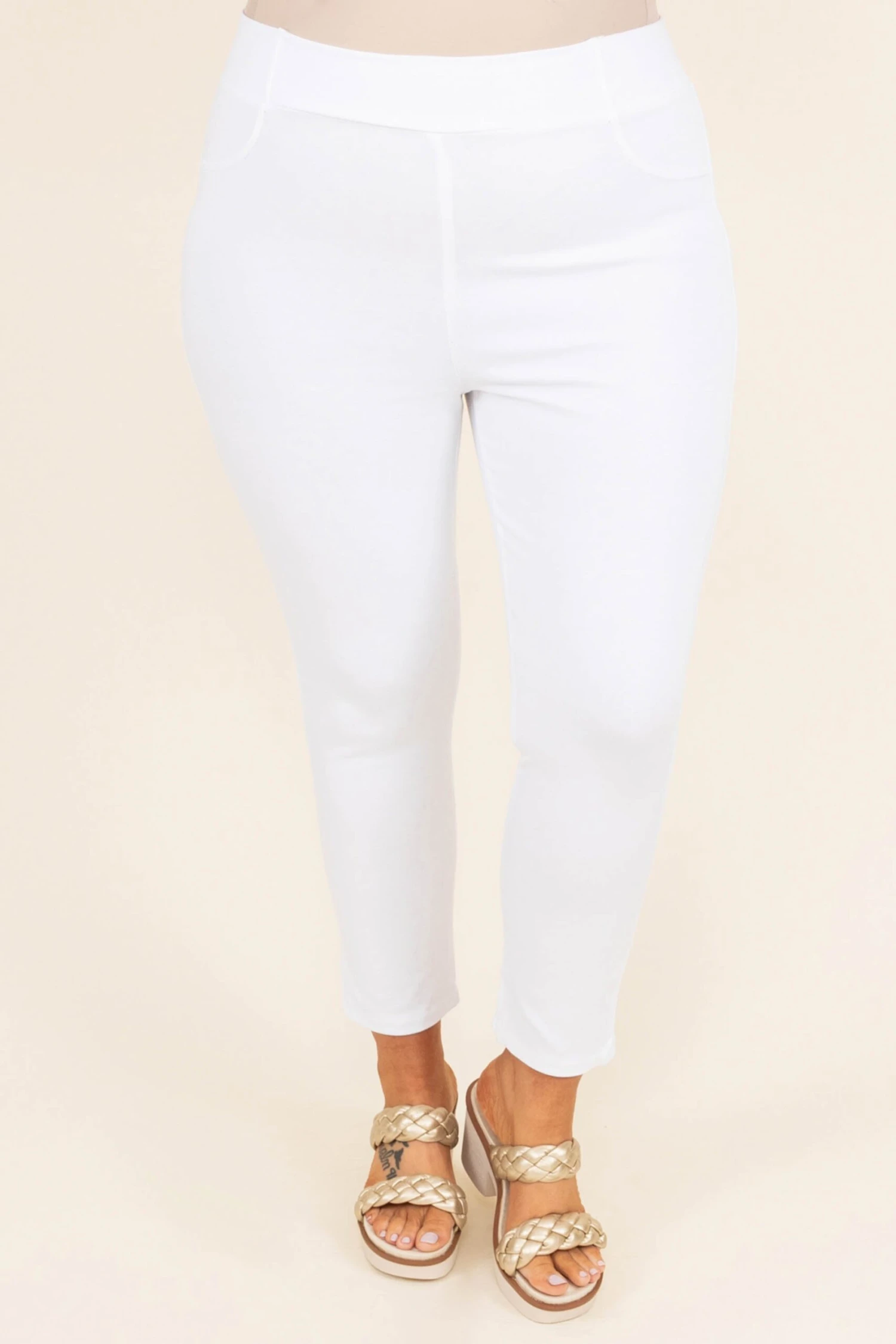 Business Lady Pants, White 3 Business Lady Pants, White