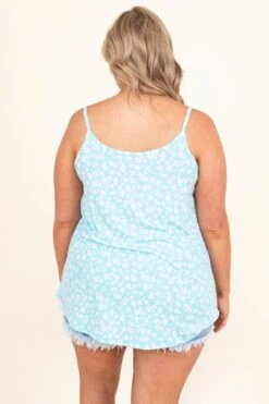 Call It A Crush Tank, Sky Blue -Beyond Basics CallItCrushTop SkyBlue 9892