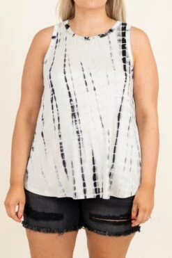 Charming Charlotte Tank, Ivory-Black 11 Charming Charlotte Tank, Ivory-Black -Beyond Basics CharmingCharlotteTank Ivory Black 9241