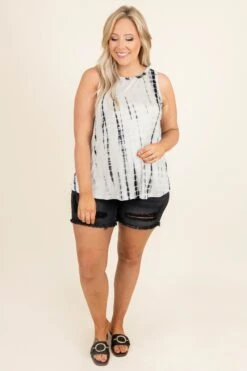 Charming Charlotte Tank, Ivory-Black 10 Charming Charlotte Tank, Ivory-Black -Beyond Basics CharmingCharlotteTank Ivory Black 9243