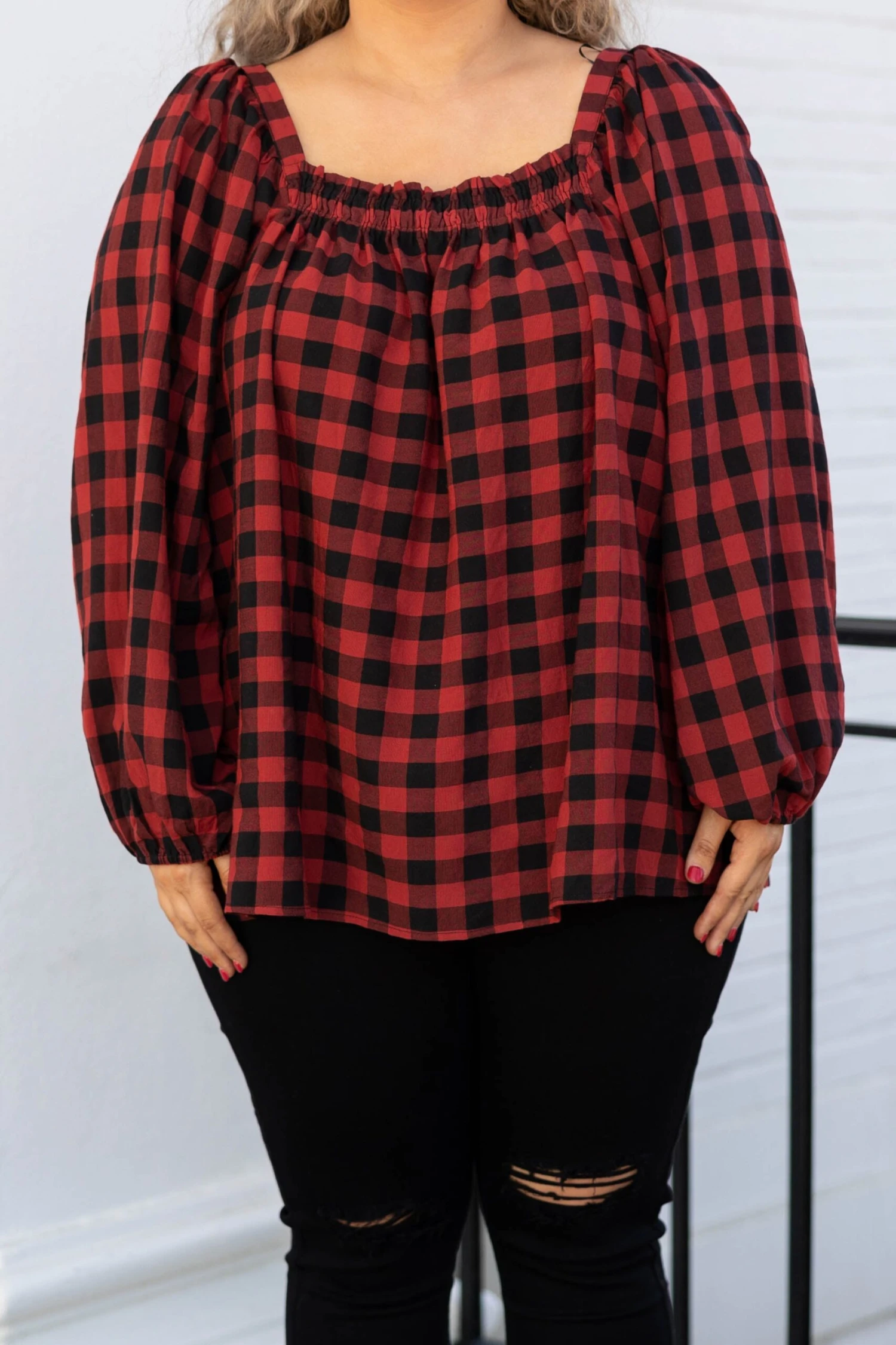 Cheerful Moments Top, Red 6 Cheerful Moments Top, Red - Image 4