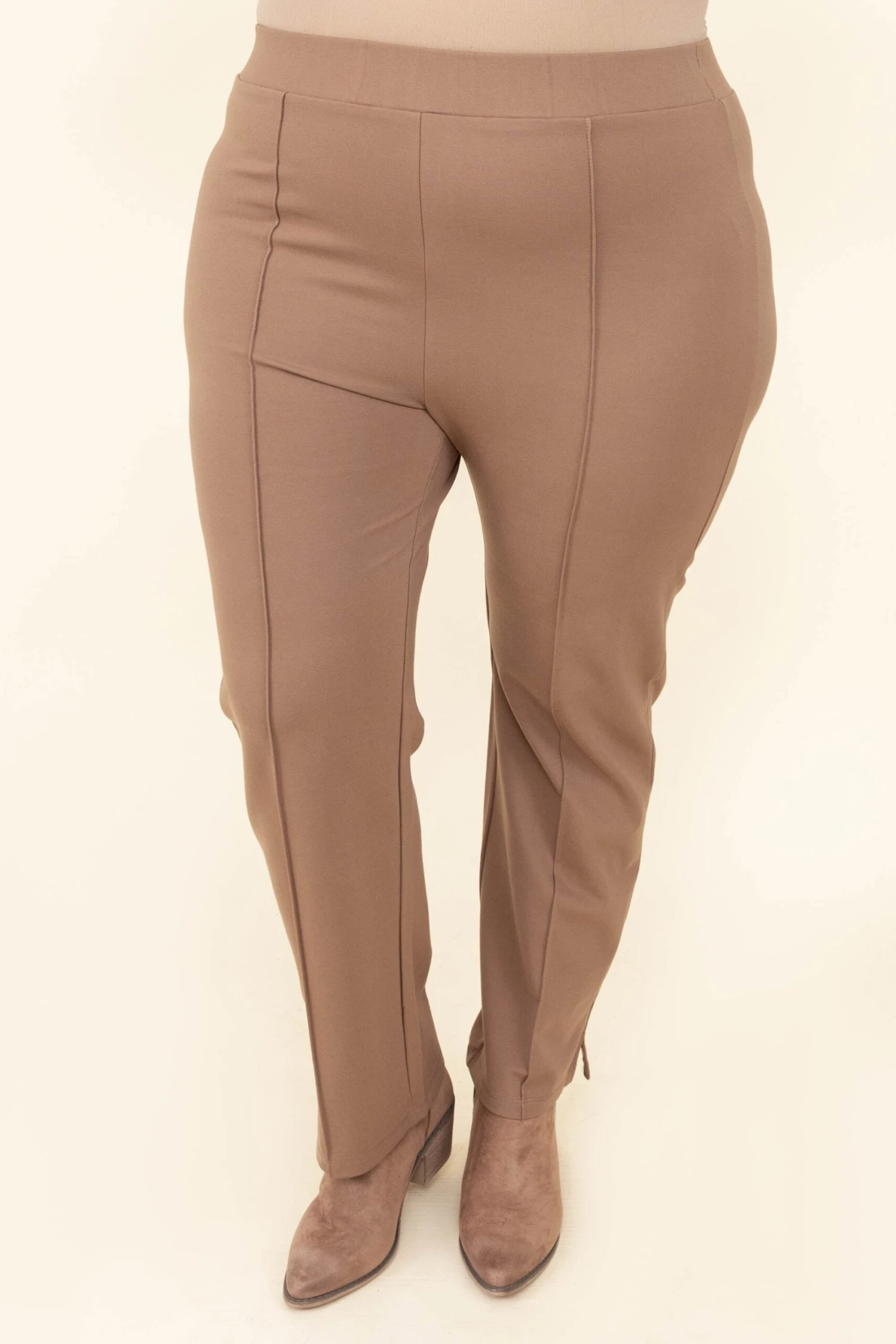 Cherish Love Pants, Taupe 5 Cherish Love Pants, Taupe - Image 3