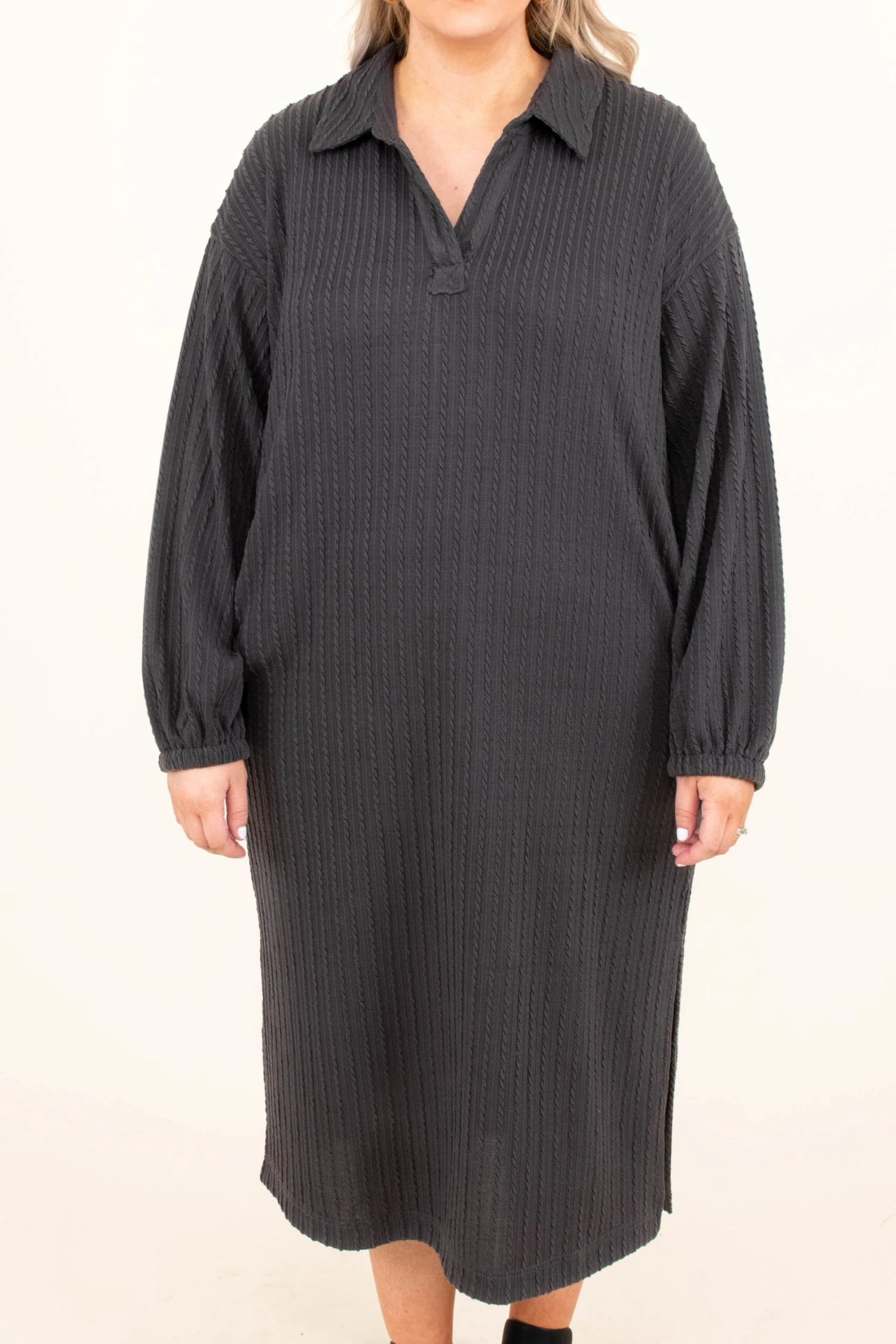 Chill Angel Dress, Charcoal 6 Chill Angel Dress, Charcoal - Image 4