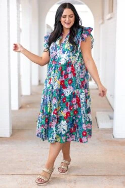 Choose To Shine Dress, Navy -Beyond Basics ChooseToShineDress Navy 2219