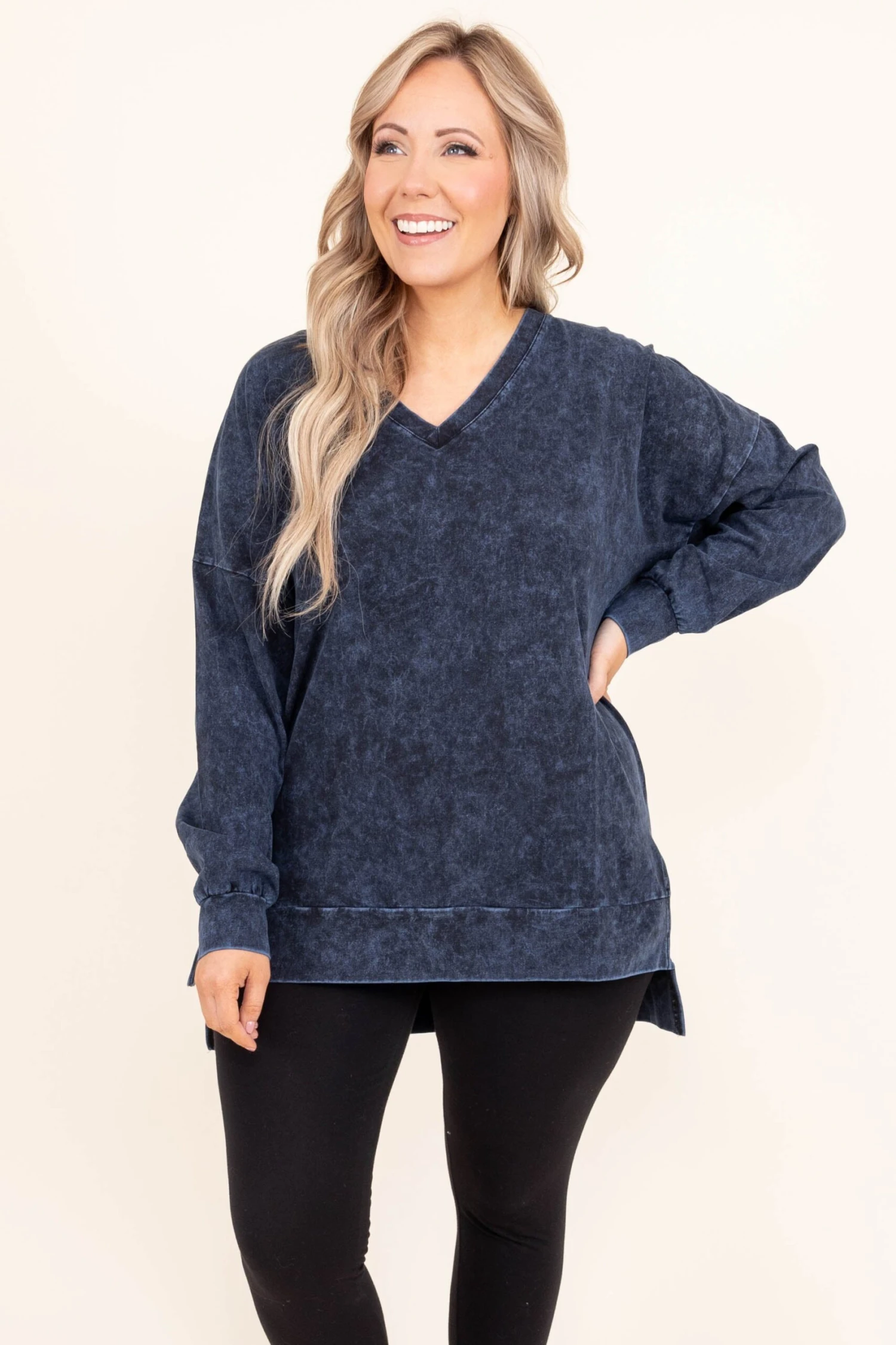 Come On Over Pullover, Blue Gray Mineral Wash 3 Come On Over Pullover, Blue Gray Mineral Wash