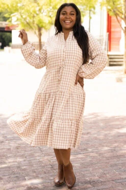 Country Living Dress, Mocha -Beyond Basics CountryLivingDress Mocha 2546