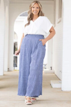 Cute And Comfortable Pants, Blue Dotted 10 Cute And Comfortable Pants, Blue Dotted -Beyond Basics CuteAndComfortablePants BlueDotted 3