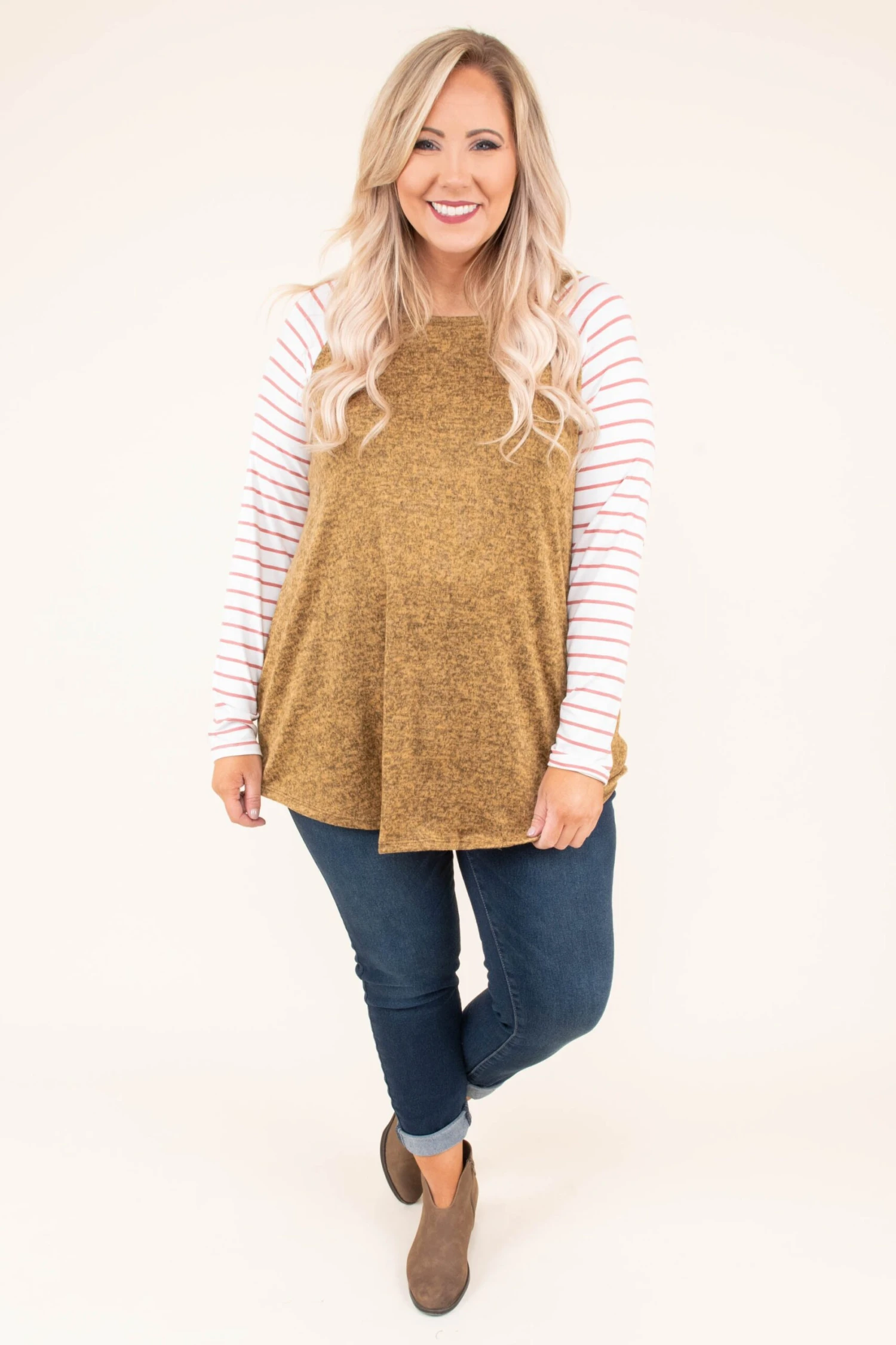 Number One Choice Top, Camel 4 Number One Choice Top, Camel - Image 2