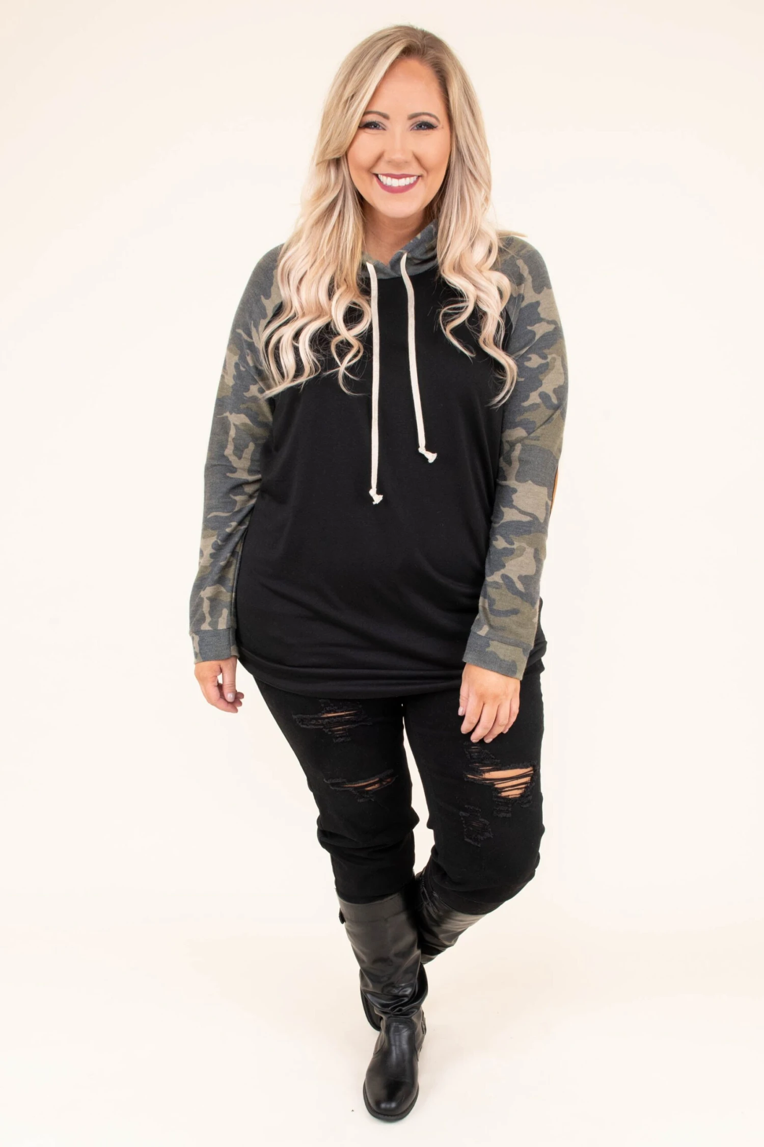 Miss Independence Hoodie, Black 4 Miss Independence Hoodie, Black - Image 2