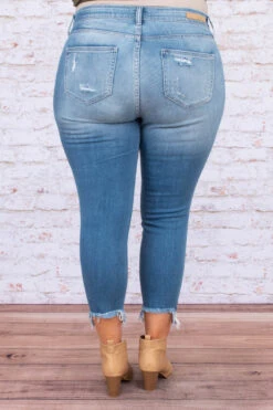 Blank Slate Skinny Jeans, Medium Wash -Beyond Basics DSC7865