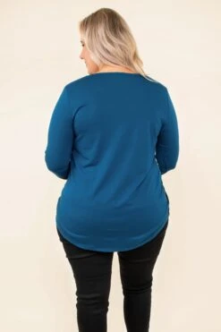 Blocked Off Top, Teal-Black 10 Blocked Off Top, Teal-Black -Beyond Basics DSC8360