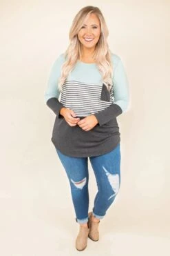 Blocked Off Top, Sage-Charcoal 8 Blocked Off Top, Sage-Charcoal -Beyond Basics DSC 3914 Edit 897c2daa b228 4a44 be1e 7cb5db31b354