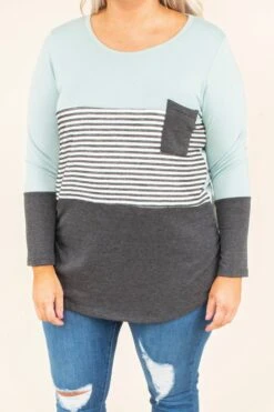 Blocked Off Top, Sage-Charcoal 9 Blocked Off Top, Sage-Charcoal -Beyond Basics DSC 3916 Edit 7c5f6246 57df 4f09 b70c b01657a161f4