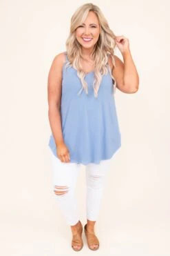 Warm From The Sun Tank, Spring Blue -Beyond Basics DSC 4111