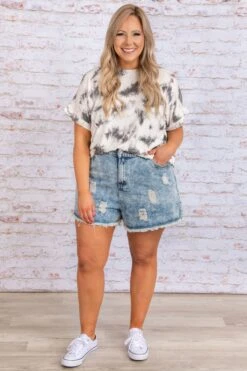 Beach Hangout Shorts, Denim -Beyond Basics DSC 5074