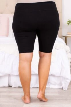 Comfy Vibes Biker Shorts, Black -Beyond Basics DSC 6137