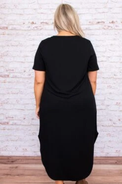 Let's Get To It Dress, Black -Beyond Basics DSC 7494