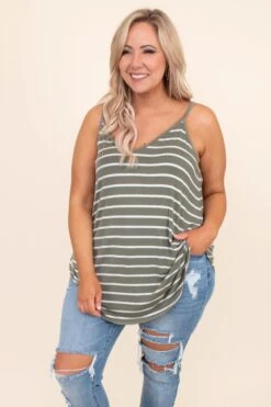 Toes In The Sand Tank, Light Olive